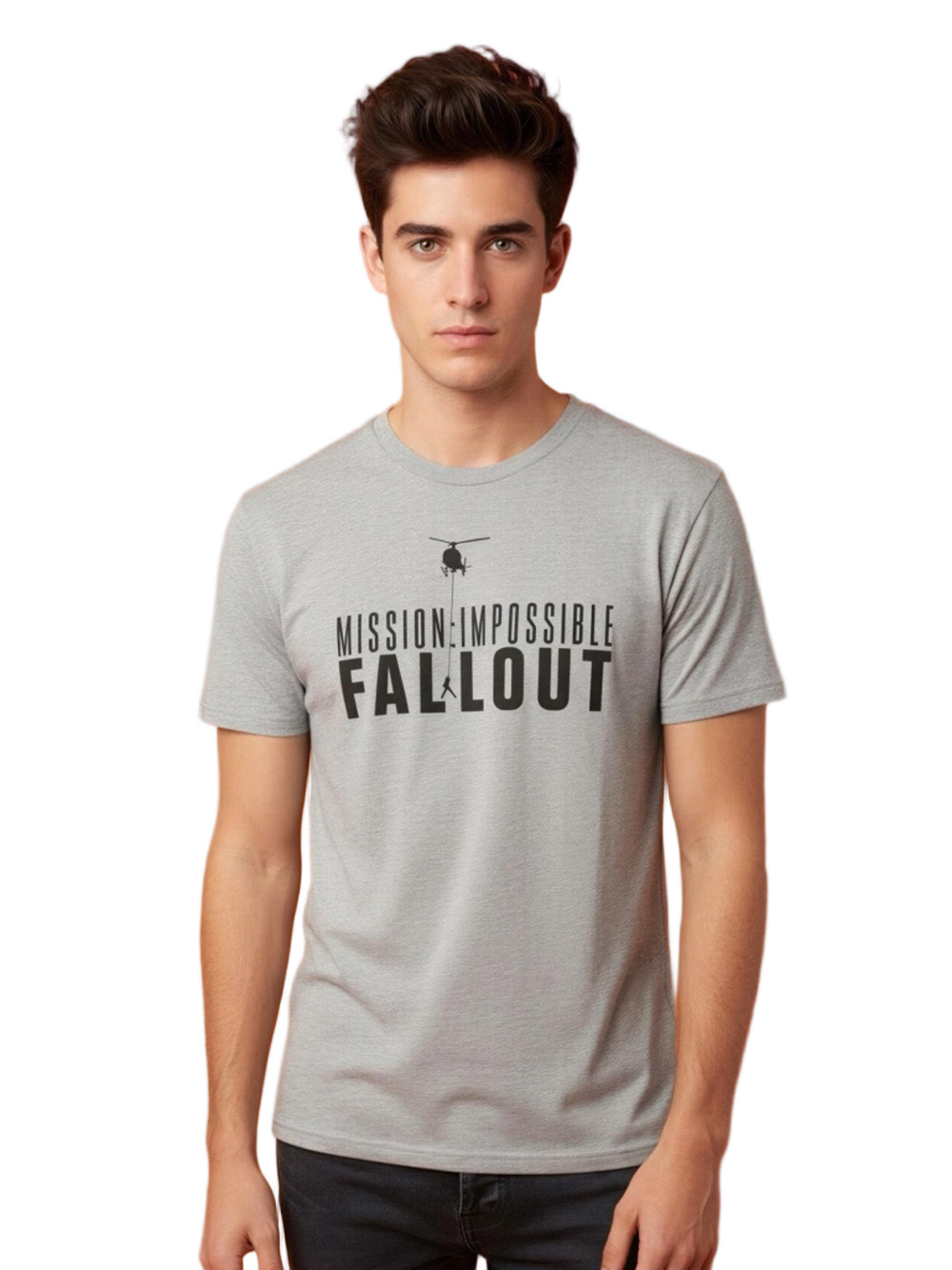 District Gray Mission Impossible Fallout Movie Themed Short Sleeve Tee Size XL
